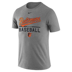 Men's Nike Baltimore Orioles Away Practice Ringspun Tee