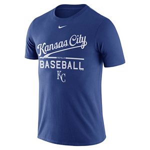 Men's Nike Kansas City Royals Away Practice Ringspun Tee