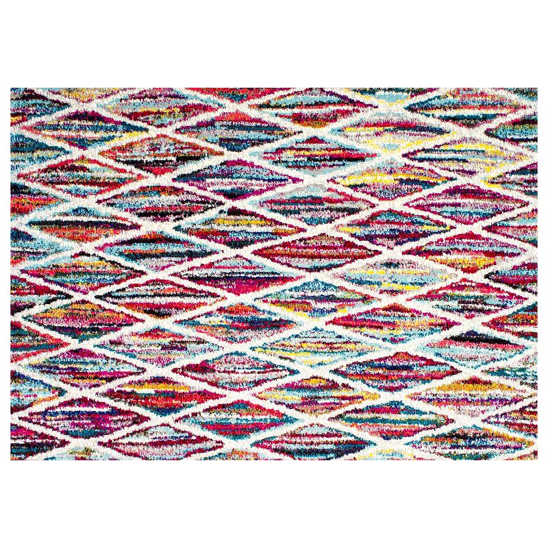 nuLOOM Carnival Ferrell Lattice Rug, Red, 8X10 Ft