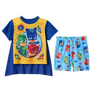 Toddler Boy PJ Masks Catboy, Gekko & Owlette 3-pc. Cape Pajama Set
