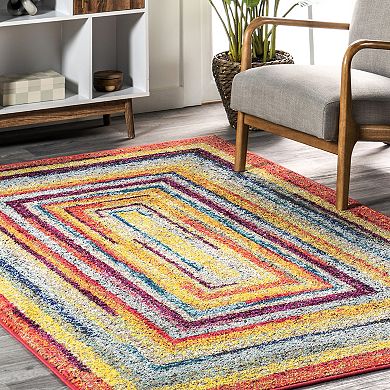 nuLOOM Carnival Hargis Labyrinth Striped Rug