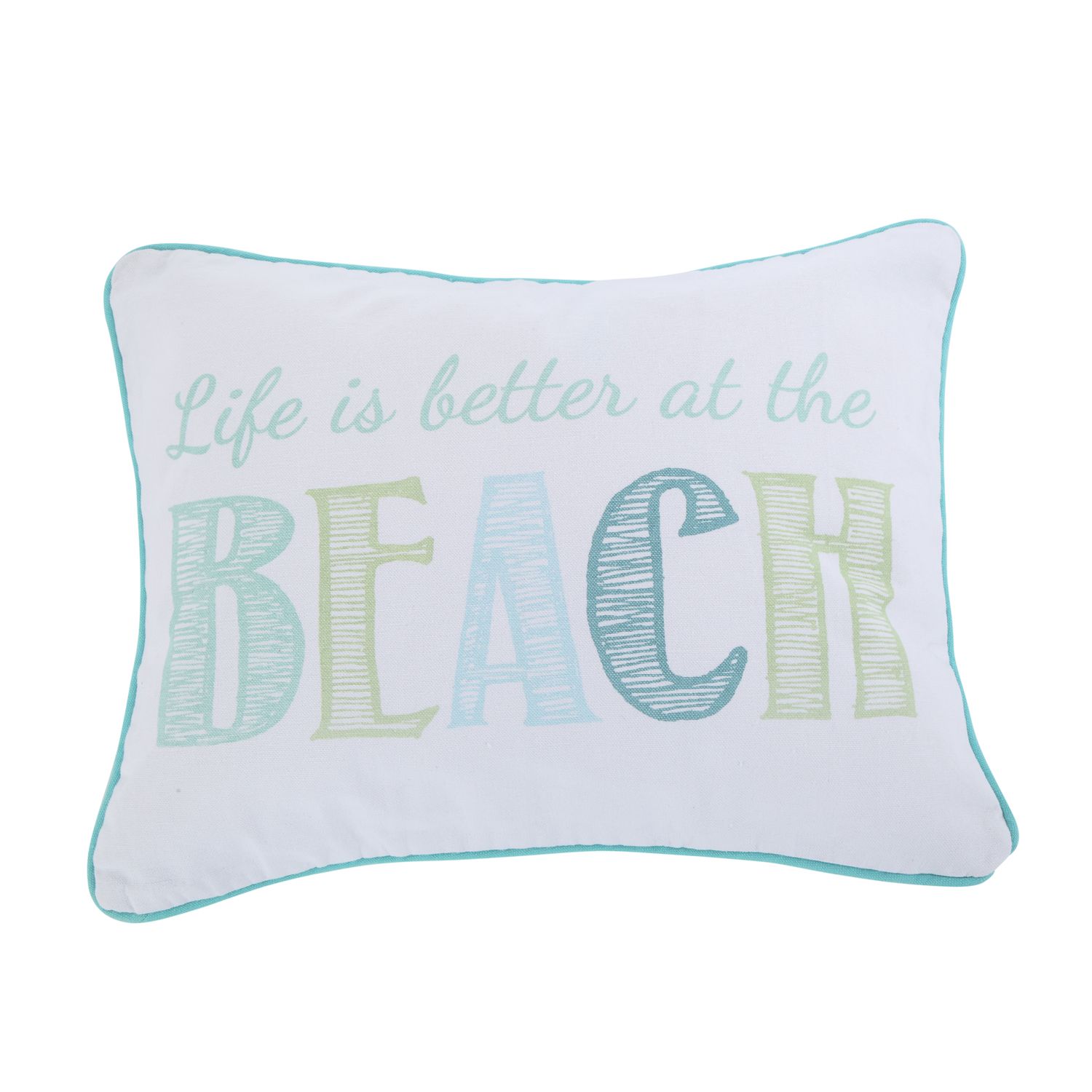 Image for Levtex Home Del Ray Embroidered Life Is Better Throw Pillow at Kohl's.