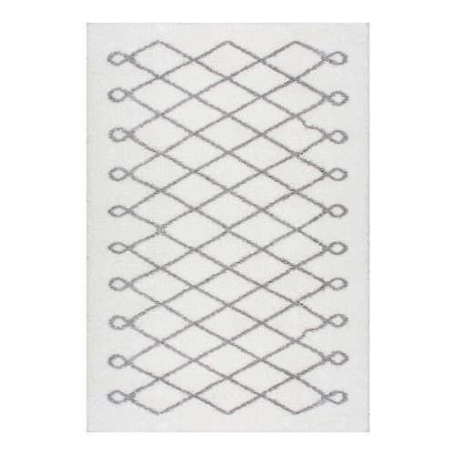 nuLOOM Airy Shag Stasia Diamond Geometric Rug