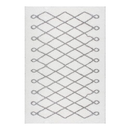 nuLOOM Airy Shag Stasia Diamond Geometric Rug