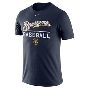 Men's Nike Milwaukee Brewers Practice Ringspun Tee