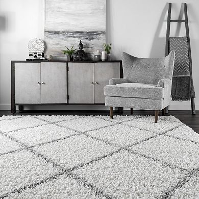 nuLOOM Easy Shag Shanna Lattice Rug