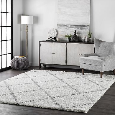 nuLOOM Easy Shag Shanna Lattice Rug