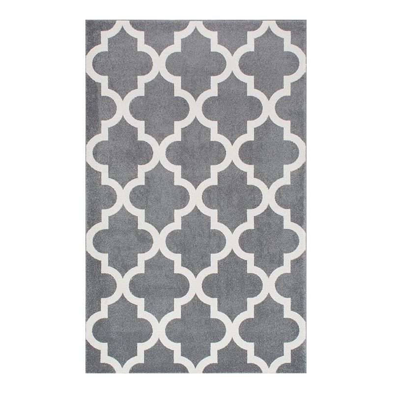 nuLOOM Plymouth Meeker Trellis Rug, Grey, 8X11 Ft