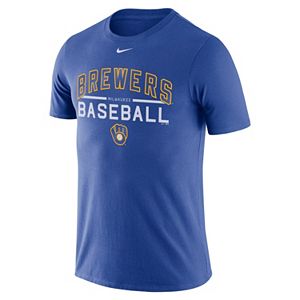 Men's Nike Milwaukee Brewers Practice Ringspun Tee