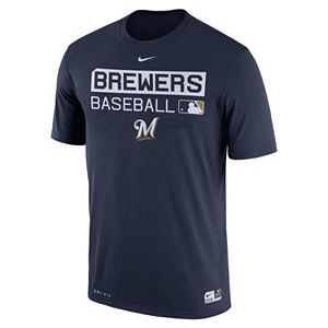 Men's Nike Milwaukee Brewers AC Team Issue Legend Dri-FIT Lightweight Tee