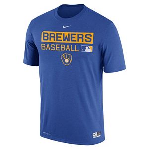 Men's Nike Milwaukee Brewers AC Team Issue Legend Dri-FIT Lightweight Tee