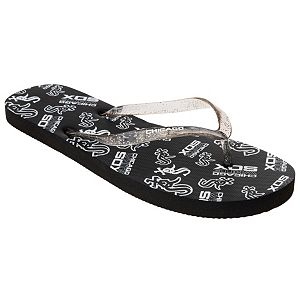 Women's Chicago White Sox Multi-Logo Glitter Flip-Flops