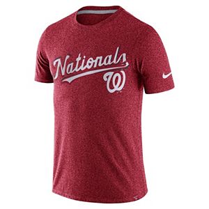 Men's Nike Washington Nationals Marled Wordmark Tee