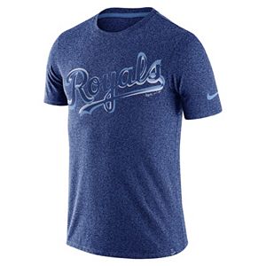 Men's Nike Kansas City Royals Marled Wordmark Tee