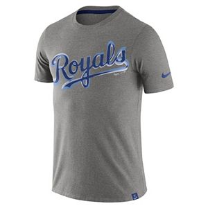 Men's Nike Kansas City Royals Marled Wordmark Tee