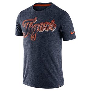 Men's Nike Detroit Tigers Marled Wordmark Tee