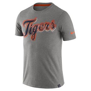 Men's Nike Detroit Tigers Marled Wordmark Tee