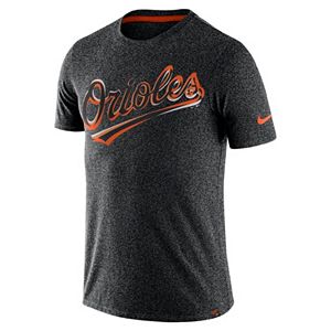 Men's Nike Baltimore Orioles Marled Wordmark Tee