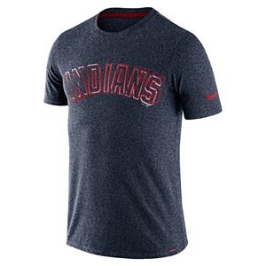 Men's Nike Cleveland Indians Marled Wordmark Tee