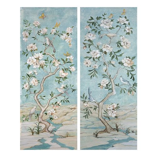 Crystal Garden I & II Canvas Wall Art 2-piece Set