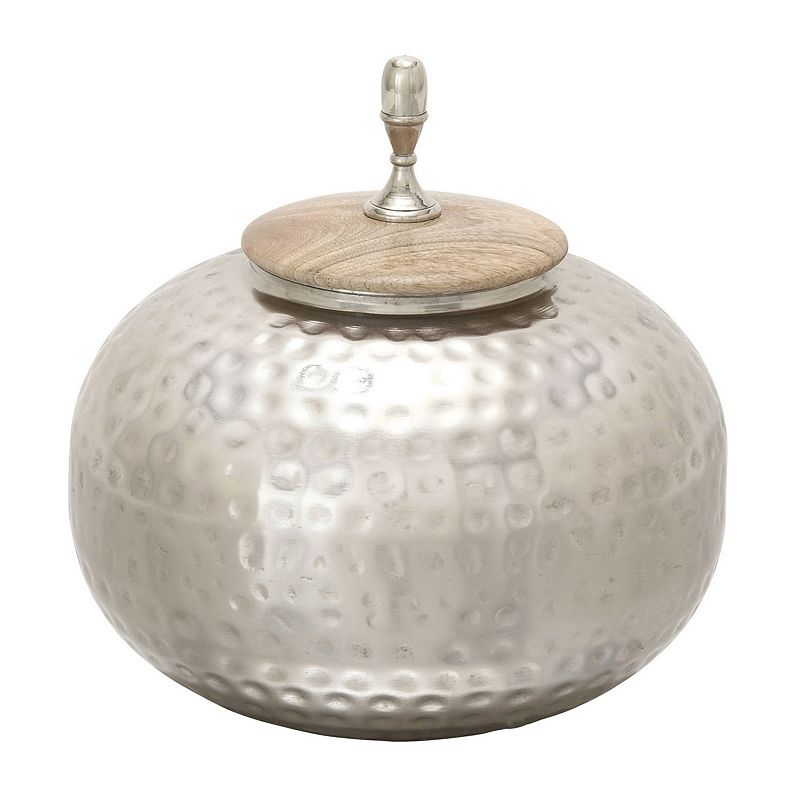 New Traditional Hammered Urn Table Decor, Grey