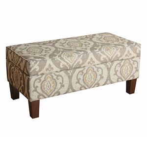 HomePop Suri Ikat Medallion Storage Bench