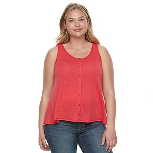 Juniors' Plus Size SO® Swing Tank