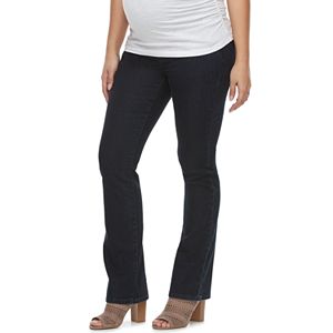 Maternity a:glow Belly Panel Faded Bootcut Jeans