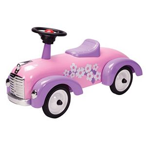 Schylling Metal Speedster Pink Ride-On Hot Rod