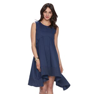 Women's ELLE™ Eyelet Hem Empire Dress