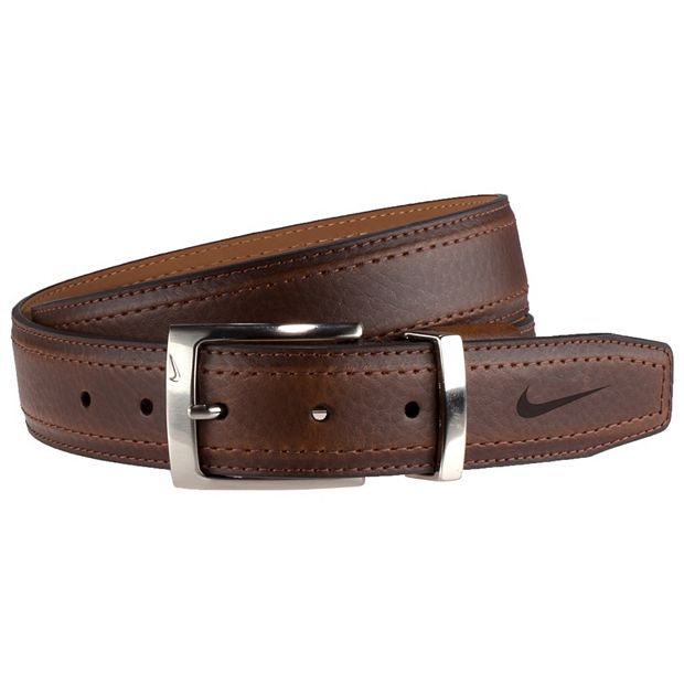 Men's Nike G-Flex Stretch Pebbled Leather Belt