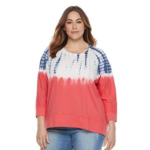 Plus Size SONOMA Goods for Life™ Tie-Dye French Terry Sweatshirt