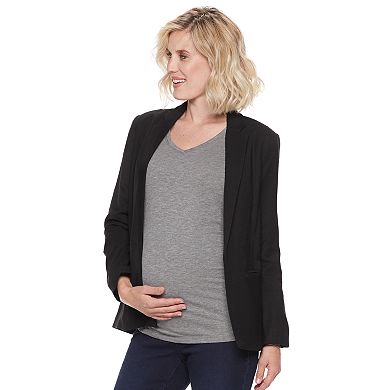 Maternity a:glow Essential Ruched V-Neck Tee