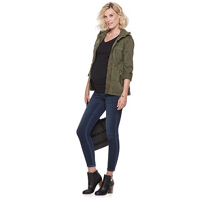 Maternity a:glow Essential Ruched V-Neck Tee