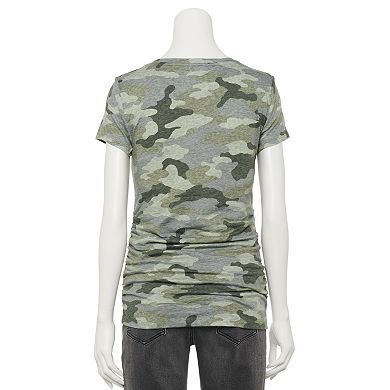 Maternity a:glow Essential Ruched V-Neck Tee