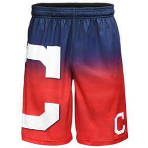 Men's Cleveland Indians Big Logo Gradient Training Shorts