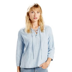 Women's Levi's Lace-Up Peasant Top