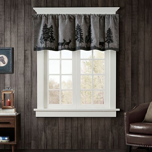 Woolrich Tree Faux Suede Valance