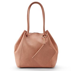 LC Lauren Conrad Unlined Drawstring Tote with Pouch