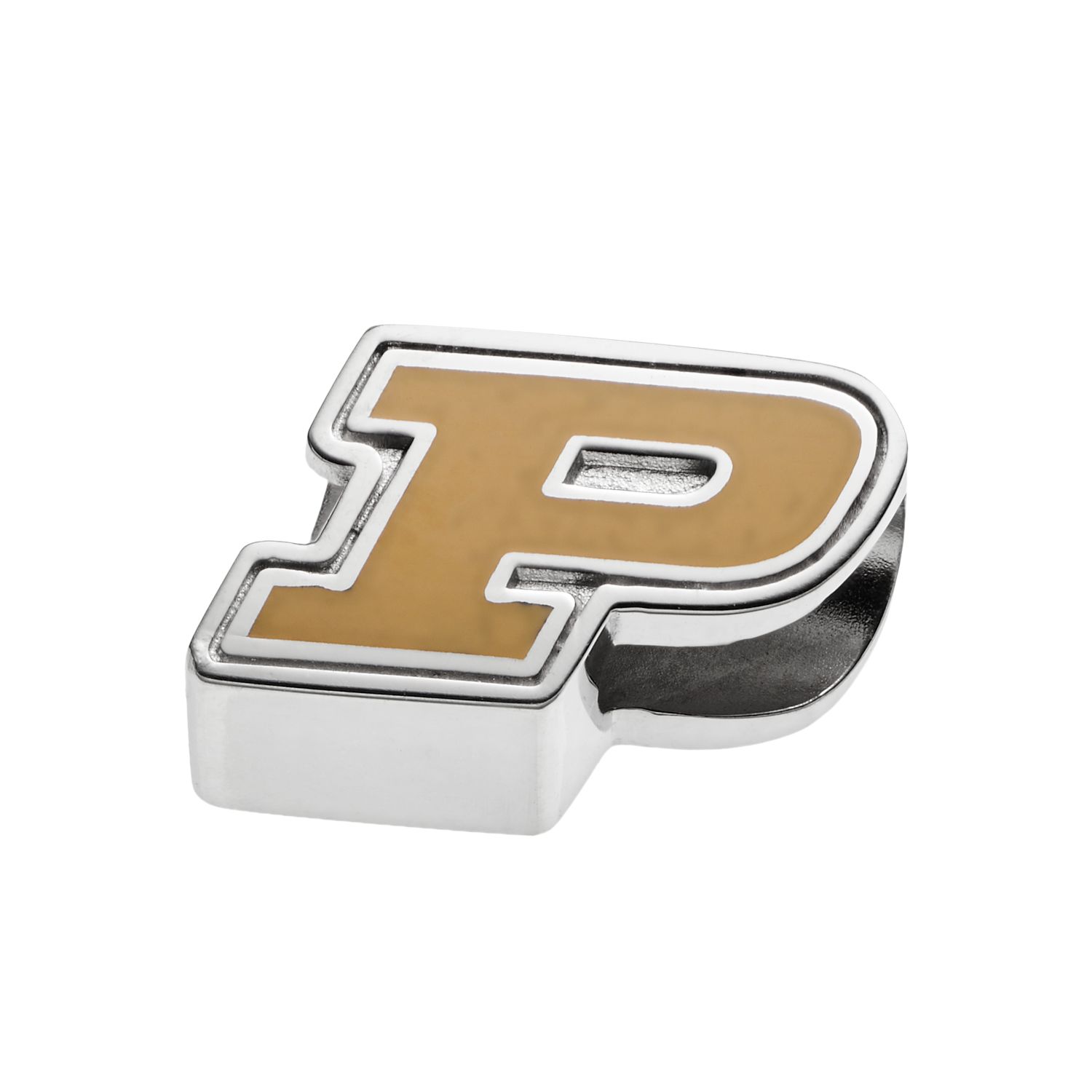 Black Bow Jewelry Sterling Silver Purdue Boilermakers Ncaa Medium
