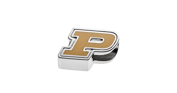 Black Bow Jewelry Sterling Silver Purdue Boilermakers Ncaa Medium
