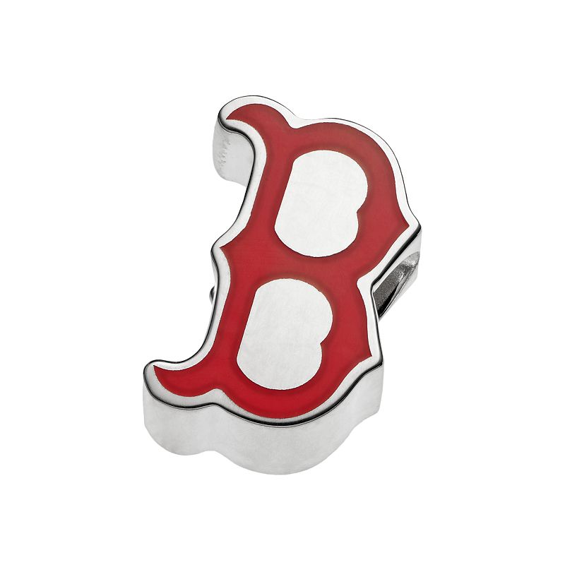 LogoArt Sterling Silver Boston Red Sox Bead, Womens, Multicolor
