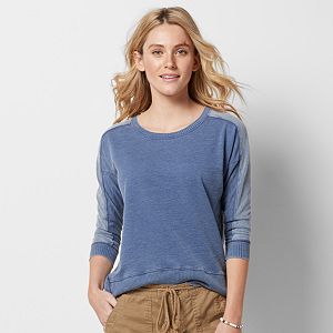 Women's SONOMA Goods for Life™ Pieced French Terry Sweatshirt