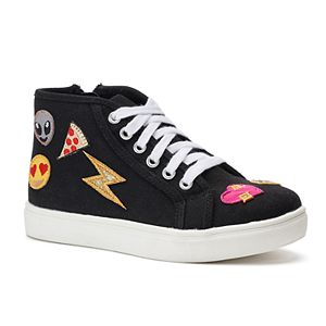 SO® Linden Girls' Emoji Sneakers