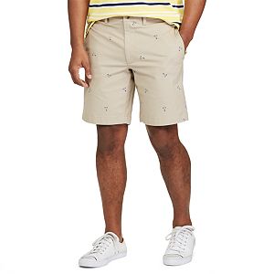 Men's Chaps Classic-Fit Stretch Poplin Flat-Front Shorts