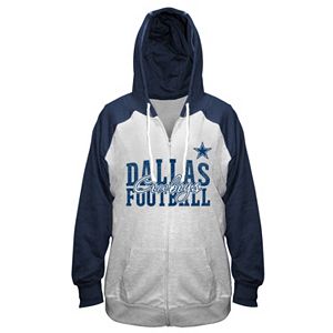 Women's Plus Majestic Dallas Cowboys Full-Zip Hoodie