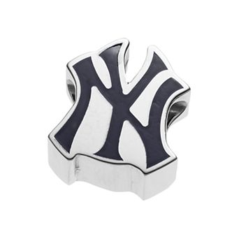 LogoArt Sterling Silver New York Yankees Bead