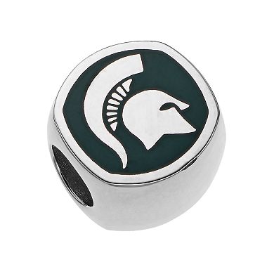 LogoArt Sterling Silver Michigan State Spartans Bead