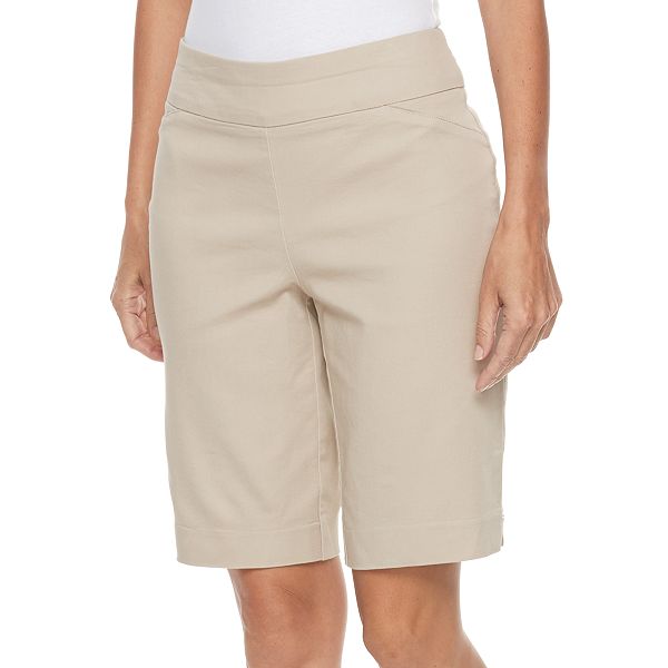 New Croft & Barrow cotton spandex Bermuda shorts 2 sizes 2 colors 