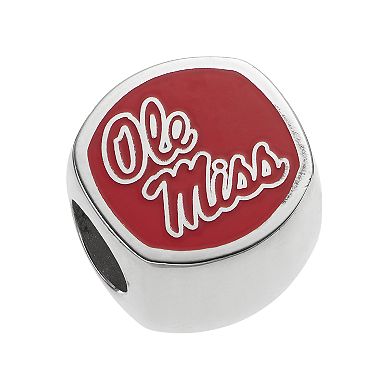 LogoArt Sterling Silver Ole Miss Rebels Bead